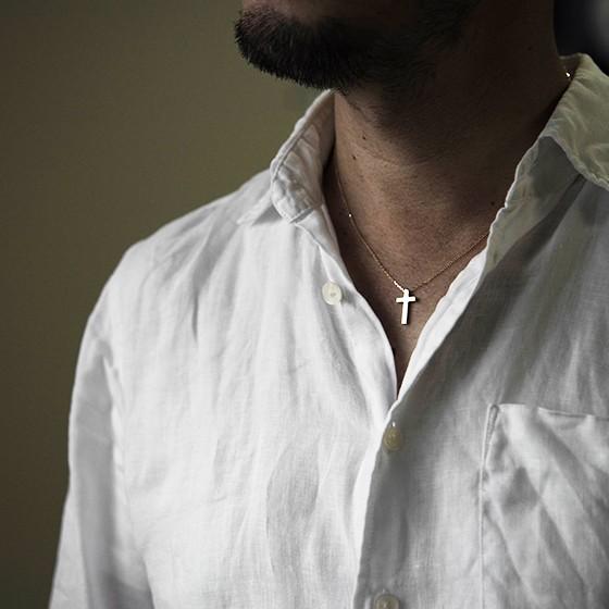 ネックレス メンズ クロス18金 k18 ゴールド 十字架 シンプル おしゃれ 30代 40代 アクセサリー ブランド プレゼント エルクロス necklace |  | 06