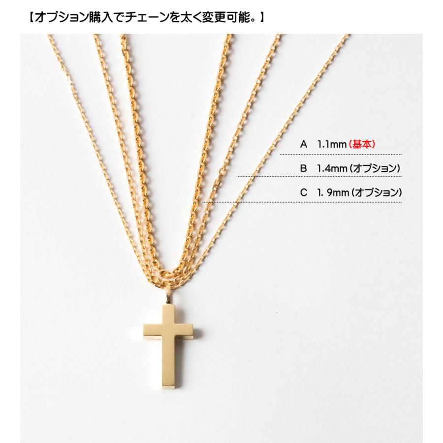 クロス　ネックレス　ゴールド ハワイアンジュエリー ネックレス ゴールド レディース K18 18金