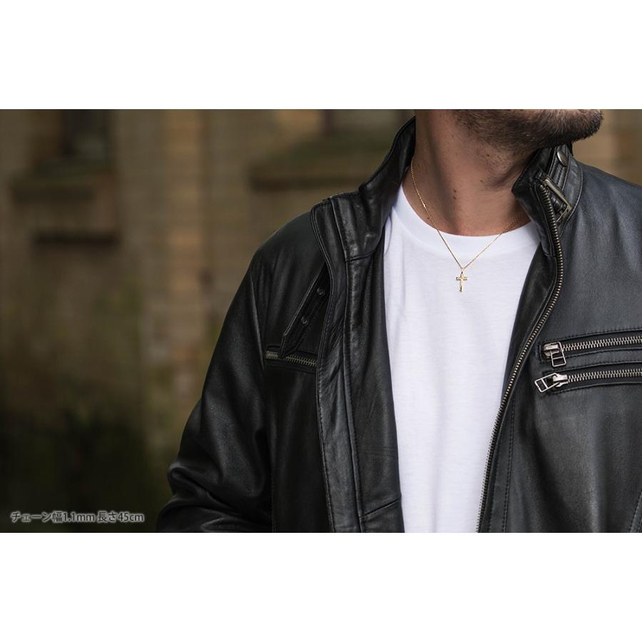 ネックレス メンズ クロス 十字架 18金 k18 ゴールド シンプル アクセサリー ブランド お守り おしゃれ 30代 40代 ミニクロスフリー 名入れ |  | 03