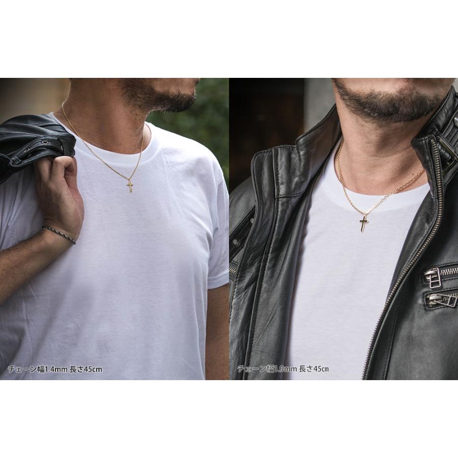 ネックレス メンズ クロス 十字架 18金 k18 ゴールド シンプル アクセサリー ブランド お守り おしゃれ 30代 40代 ミニクロスフリー 名入れ |  | 04