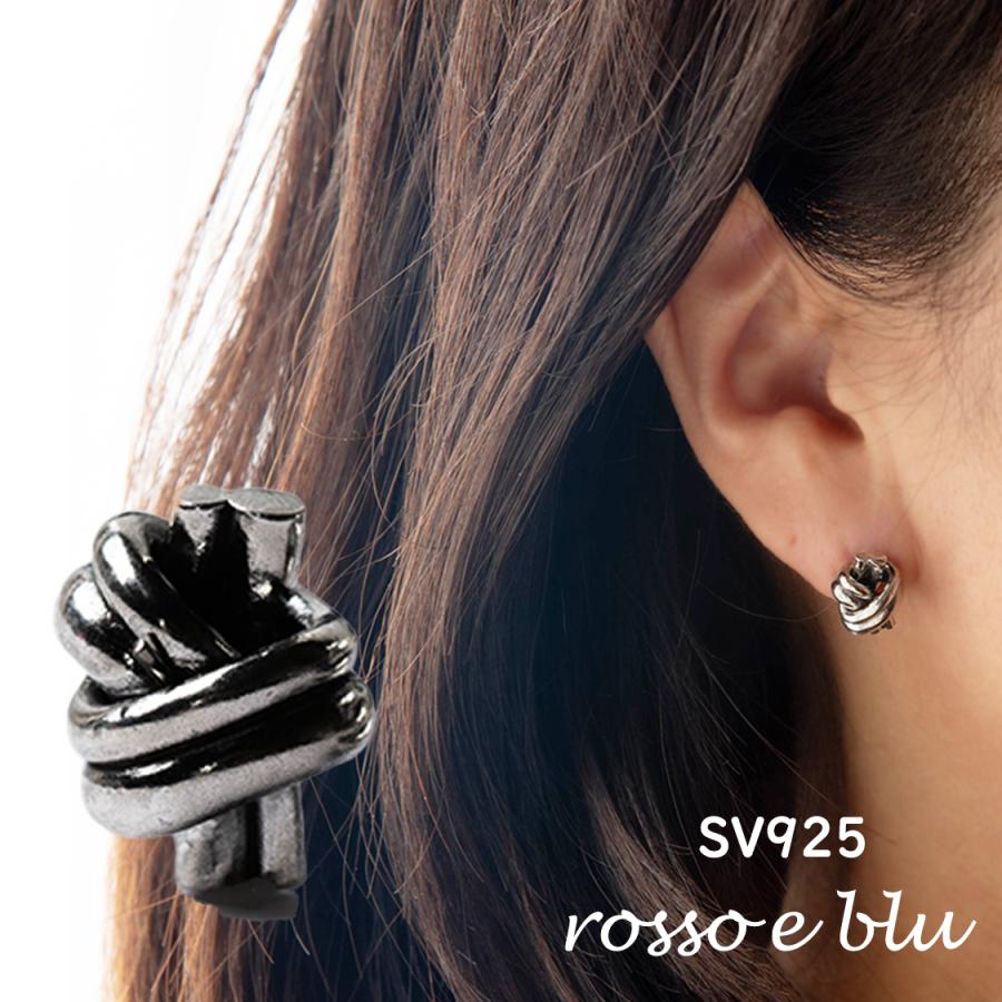 ピアス シルバー925 ノット 結び 「Knot pierce M」メンズ レディース
