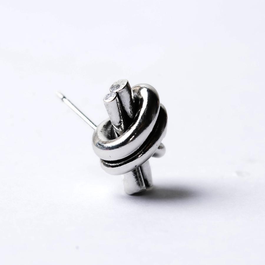 ピアス シルバー925 ノット 結び 「Knot pierce M」メンズ レディース