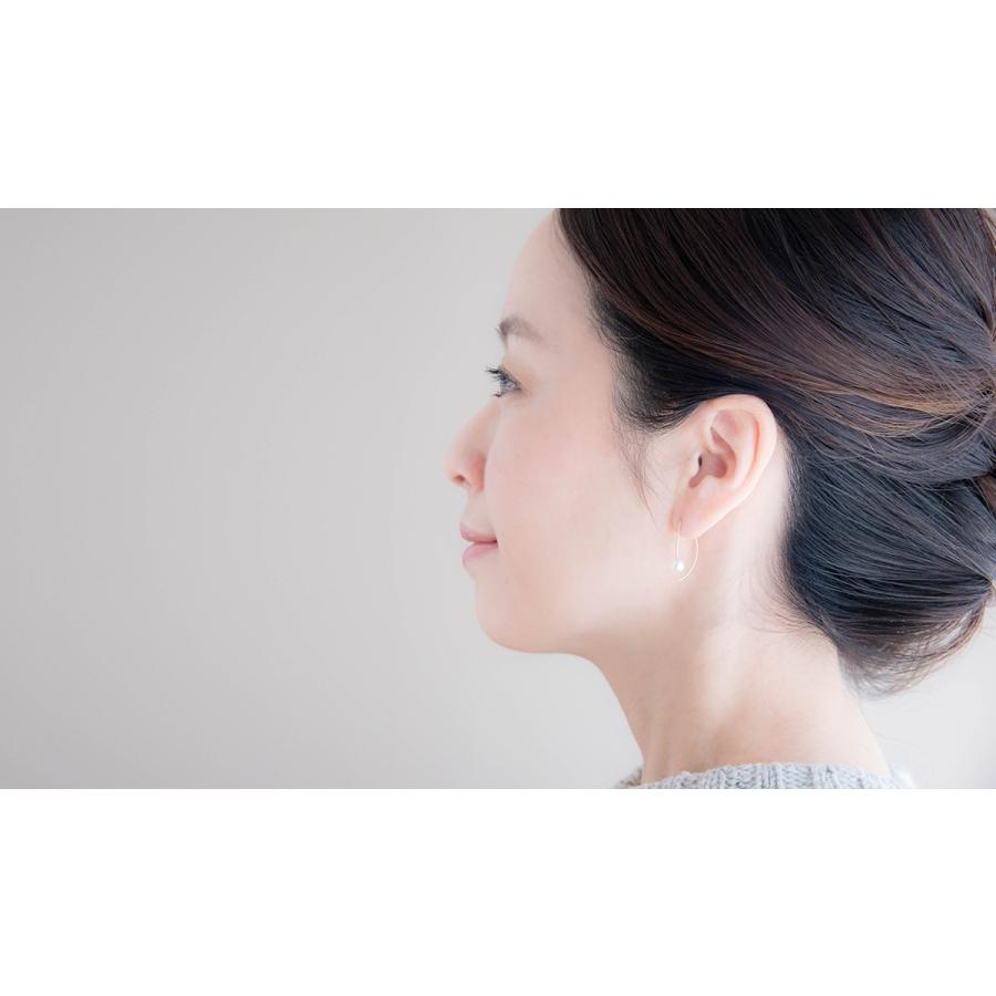 フープ ピアス 18k 18金 片耳用 シンプル レディース k18 あこや フープ ピアス 18k 18金 片耳用 シンプル レディース k18 あこや