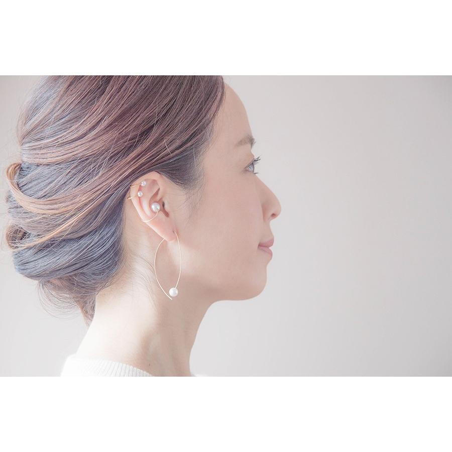 フープ ピアス 18k 18金 片耳用 大ぶり シンプル レディース k18 あこや 真珠 パール 華奢 40代 50代 おしゃれ プレゼント hoop earrings ハンドメイド 爆買 |  | 08