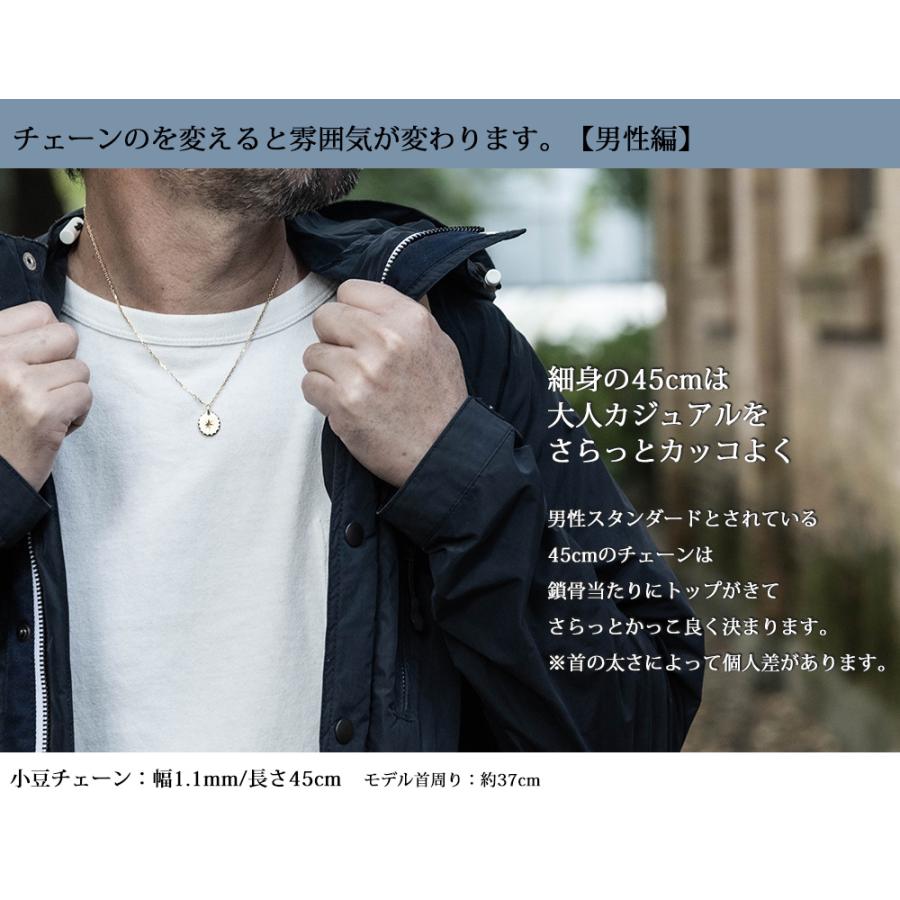 ペンダントトップ 18金 k18 18k メンズ レディース 八芒星 oval star