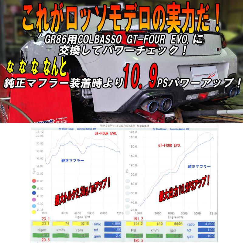 ROSSO MODELLO ご購入特典付き! GRエアロ対応4本出し マフラー ROSSO MODELLO ご購入特典付き! GRエアロ対応4本出し マフラー