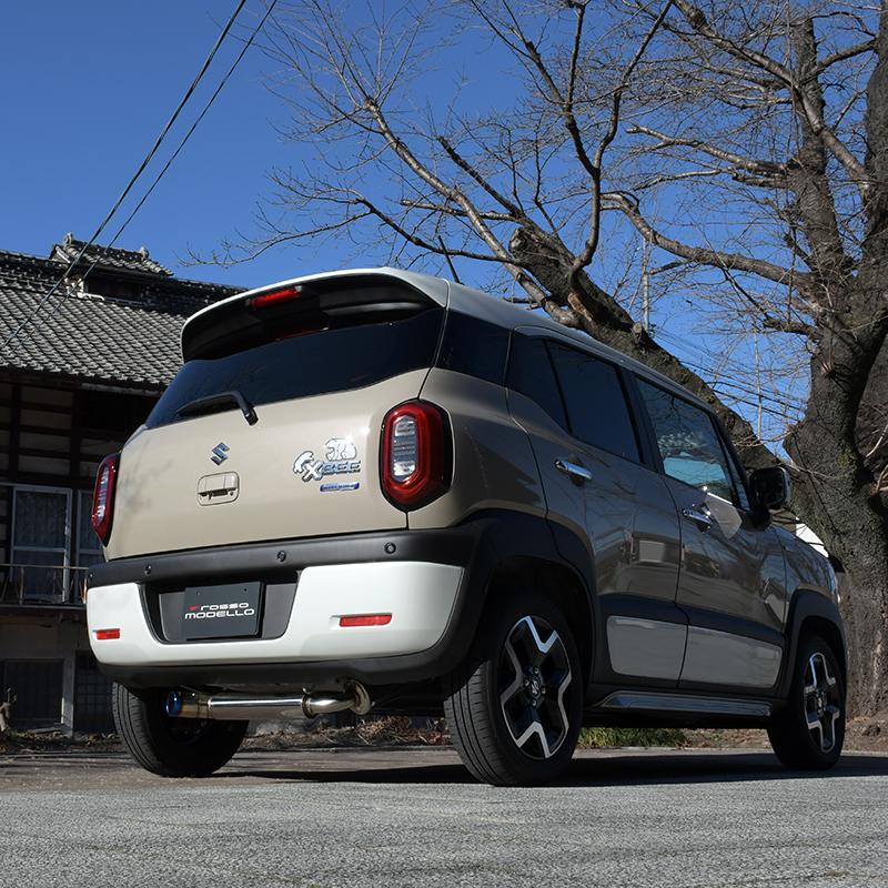 左出しデザイン 新型 クロスビー マフラー 5AA-MND1S 2WD ロッソモデロ