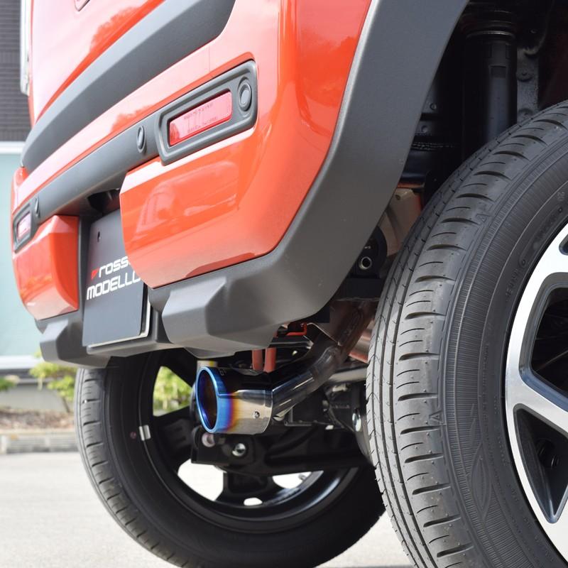 ロッソモデロ4WD専用ハスラー MR52S ターボフレアクロスオーバー左出し ROSSO MODELLO ロッソモデロ 4WD専用 ハスラー マフラー MR52S