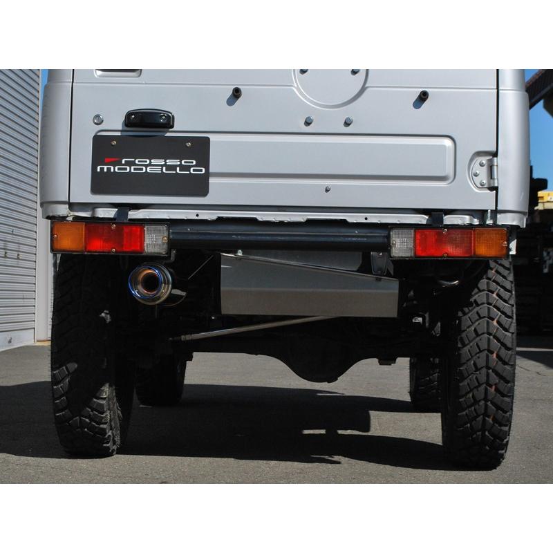 ジムニーマフラーsyo ROSSO MODELLO（ロッソモデロ） Ti-C ジムニー マフラー JA22W ブルー