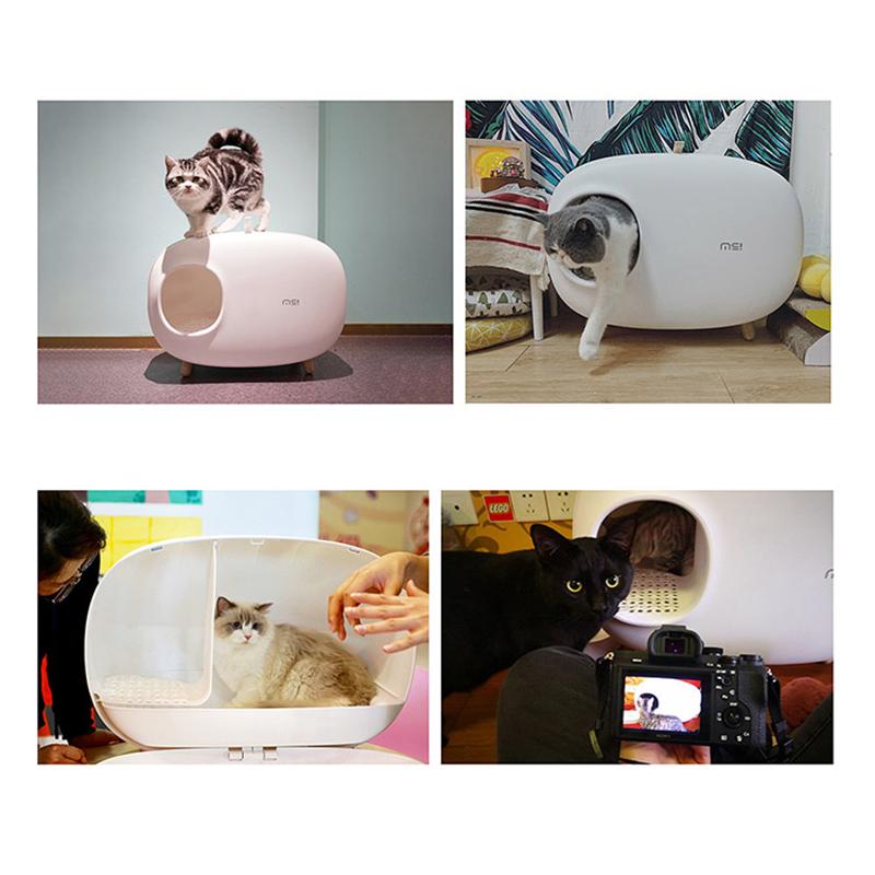 ウルトラ！ 猫トイレ 大型 本体 猫トイレ砂 ネコトイレ おしゃれ 砂飛び散り防止 密閉式 臭い対策 スコップ付き 砂落とし ットトイレ 猫用品 大きい お掃除簡単 【2188054344】(12900円)