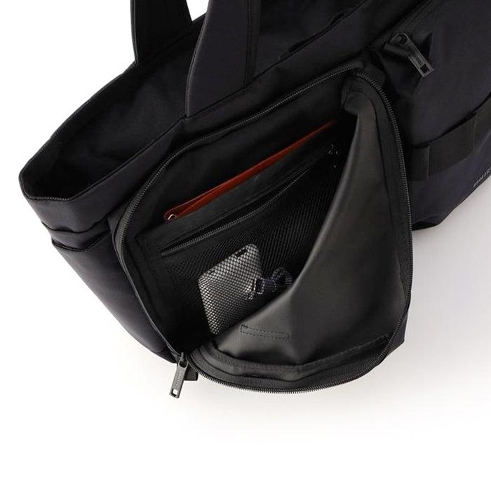 ブリーフィング トート トートバッグ BRIEFING SW WIDE TOTE WR 黒 バッグ ナイロン ビジネス トラベル 旅行 メンズ レディースの画像