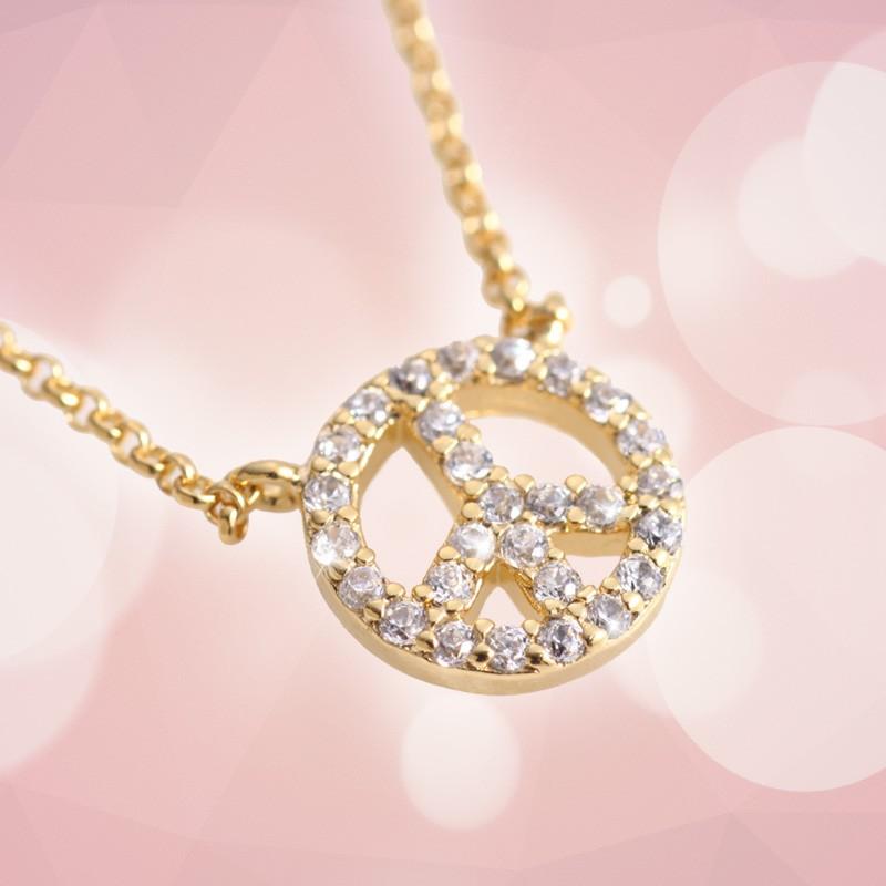 ネックレス レディースアクセサリー K18GP イエローゴールド ピース ペンダント 誕生日 プレゼント レディースジュエリー ネックレス  母の日 | 