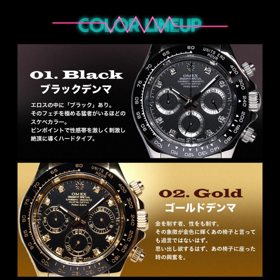 レビュー特典付】OMEX DENMA デンマ クロノグラフ 日本製