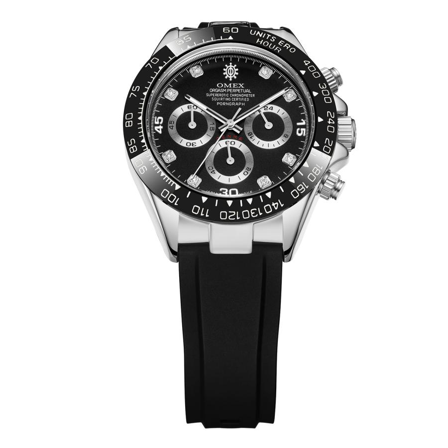 OMEX ラブホのデンマ クロノグラフ 日常生活用防水 メンズ腕時計