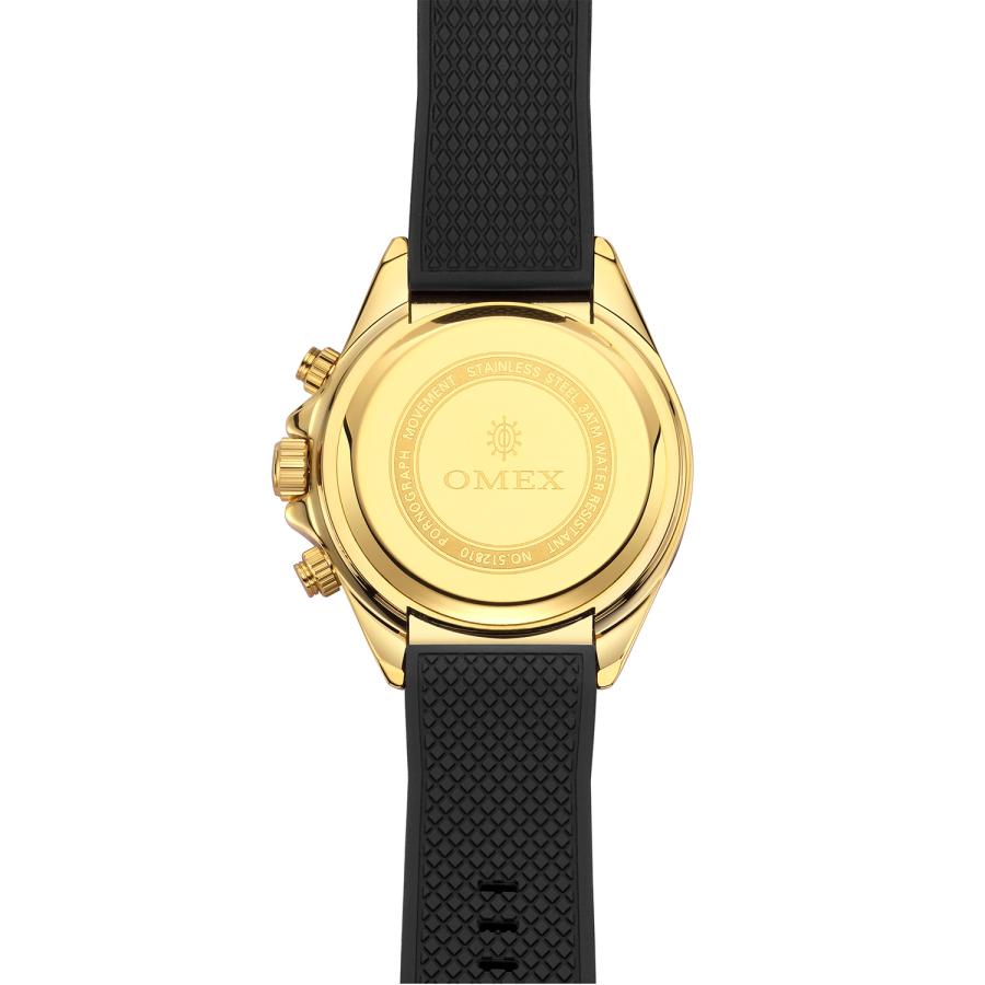 OMEX ラブホのデンマ クロノグラフ 日常生活用防水 メンズ腕時計