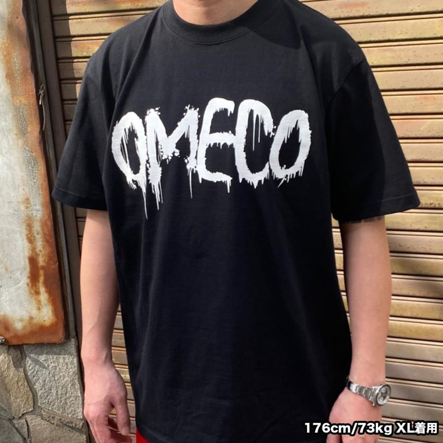 Tシャツ 半袖 メンズ OMECO オメコ スプレーロゴ ビッグシルエット