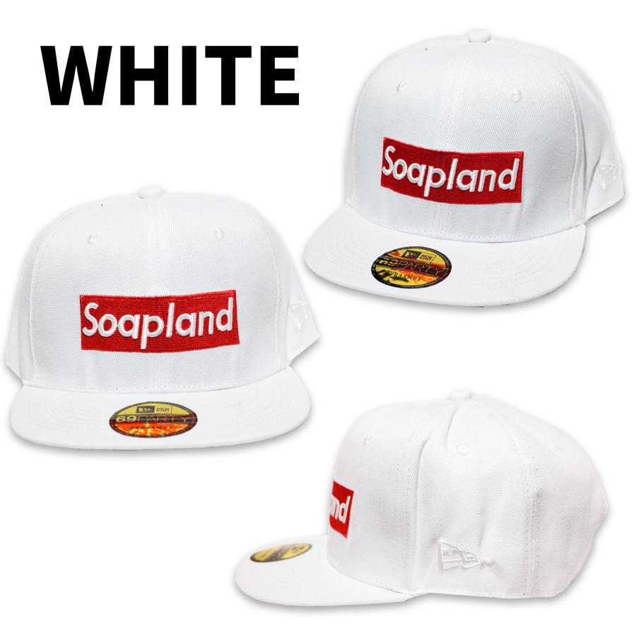 キャップ メンズ Soapland ボックスロゴ フラットバイザー ベース