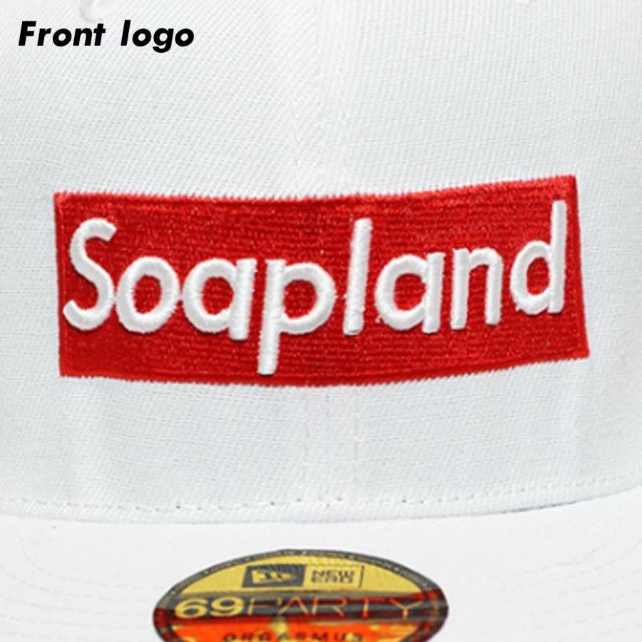 キャップ メンズ Soapland ボックスロゴ フラットバイザー ベース