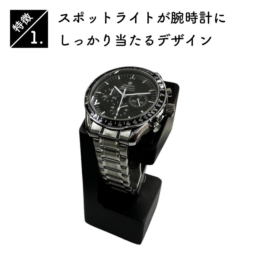 OMECO 時計スタンド 1本用 ウッド 木製 ウォッチスタンド ケース 時計