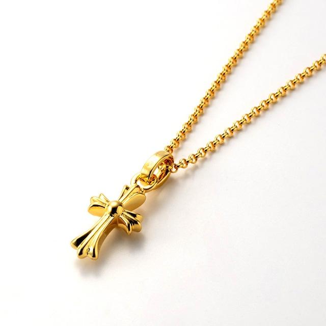 22k ベビーファット　スクエア　ボール　ゴールドネックレス　50㎝ CHROME HEARTS（クロムハーツ） 22K FRMD OPN BBYFAT P/D 22K フレーム