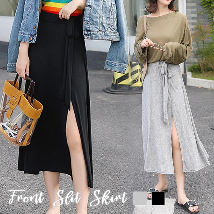 ロング スカート ボトムス スリット きれいめ 大人 シック フォーマル シンプル フロントスリット キュロット ひざ丈 夏 セクシー カジュアル 女子会 デート ロティーオレディースファッション 通販 Yahoo ショッピング