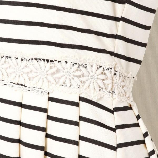 ワンピース ボーダー ワンピース ノースリーブ ワンピースきれいめ Ingni ウエストレースボーダーノースリーブ ワンピース 期間限定ポイント消化 Op 001 Roteeo レディースファッション 通販 Yahoo ショッピング