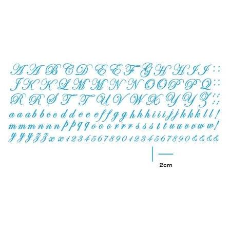 白磁用転写紙アルファベットエレガント 水色L : ROTEROSE ONLINE SHOP