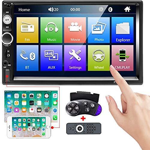 送料無料 Camecho カーステレオ 2ディン7インチタッチスクリーンカーラジオmp5プレーヤーfm Bluetooth通話ios Android携帯用ミラ 再再販 Atempletonphoto Com