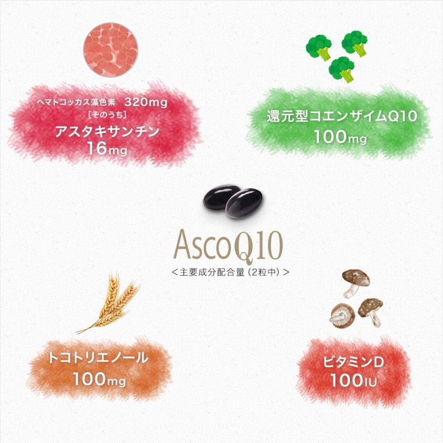 ROTTS AscoQ10（40粒）天然アスタキサンチン+還元型コエンザイム