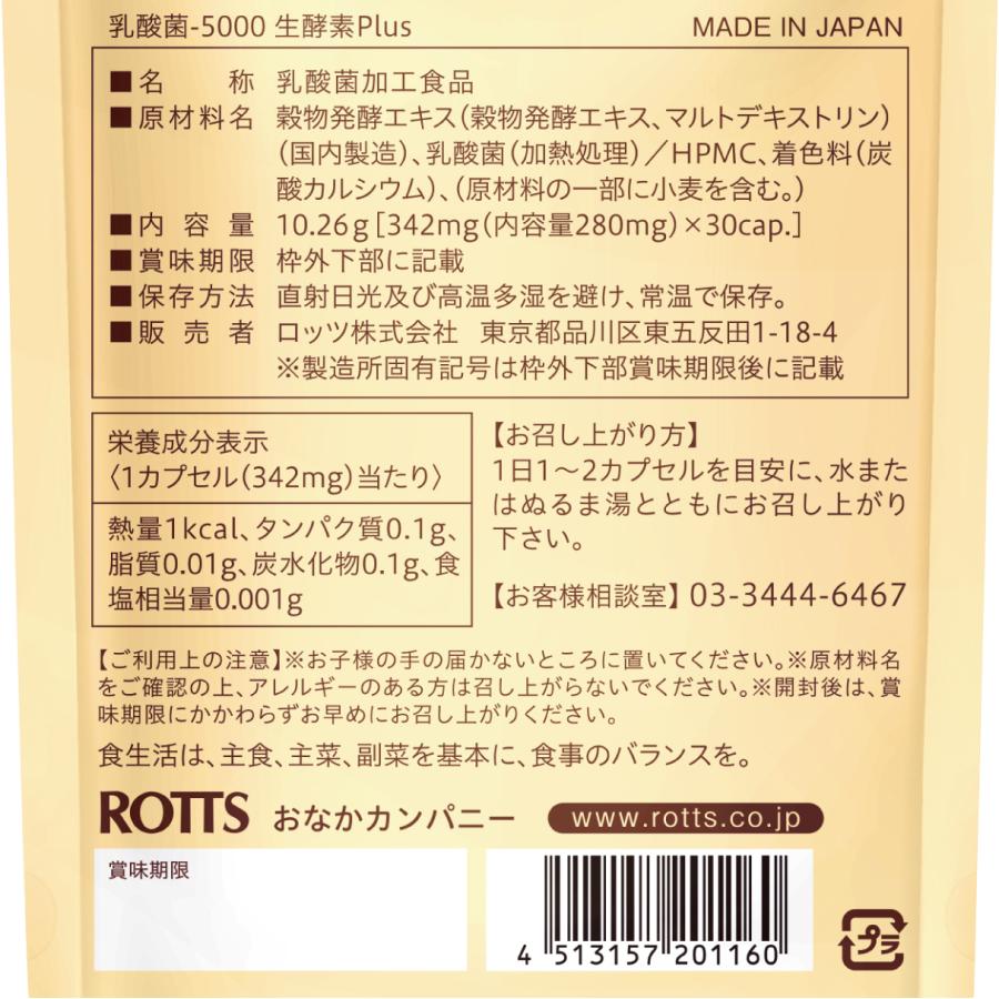ROTTS 2個セット FK-23 濃縮 乳酸菌 サプリメント 乳酸菌5000生酵素
