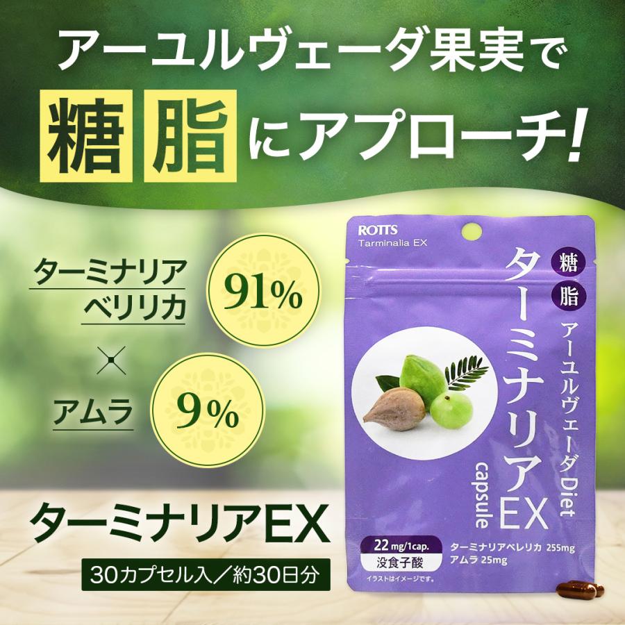 ROTTS ターミナリアベリリカ 91% 高配合 糖脂 ダイエット サプリ