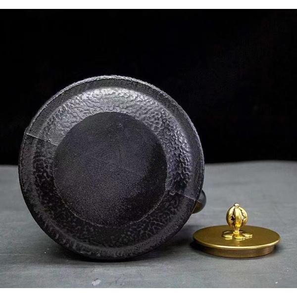 【代引不可】鉄瓶　鋳鉄 急須 古風鉄瓶 鉄分補給 提梁壺 茶壺 水壷 煮茶壷 鉄びん 茶道具　おしゃれ　桜柄