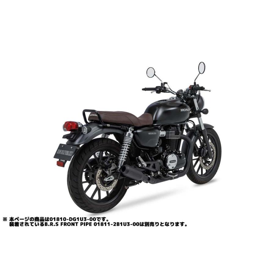 モリワキ 01810-DG1U3-00 GB350/GB350S 21- SlipOn Exhaust MONSTER BLACK MORIWAKI スリップオン マフラー ブラック 政府認証｜roughandroad-outlet｜10