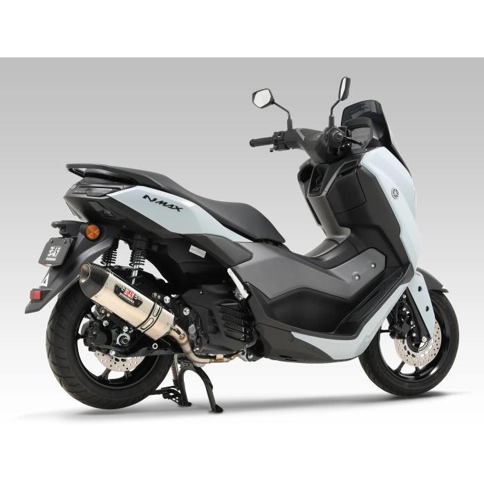 ヨシムラ 110A-317-5132 (YAMAHA : NMAX '21-'25) 機械曲R-77Sサイクロン EXPORT SPEC 政府認証 SSF (サテンフィニッシュカバー) YOSHIMURA フルエキ マフラーの画像