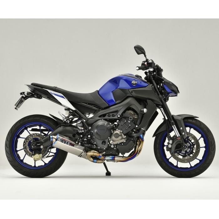 OVER RACING 25-451-03 TT-Formula RS 3-2-1 フルチタン (YAMAHA: MT-09 '17-20、XSR900 '18-21) バイク 政府認証 フルエキゾーストマフラー オーバーレーシング