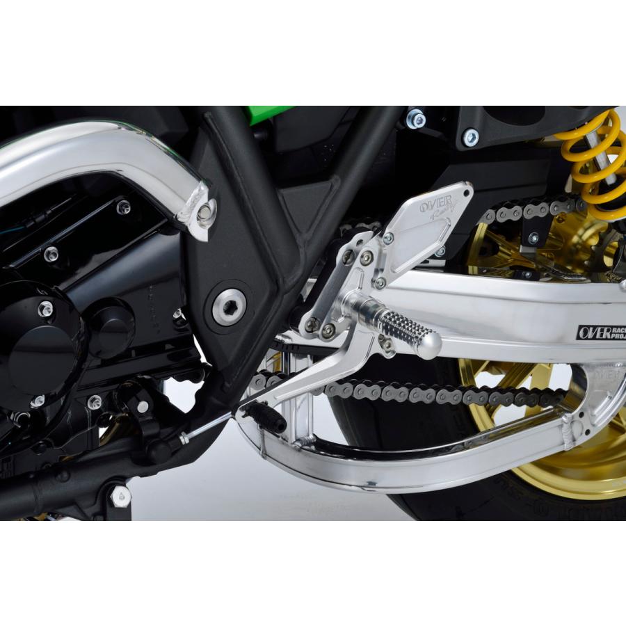 OVERバックステップ ZRX1200DAEG BACK-STEP 4ポジション タイプ2 シルバー バックステップ OVERRACING オーバーレーシング オーヴァーレーシング 51-811-01｜roughandroad-outlet