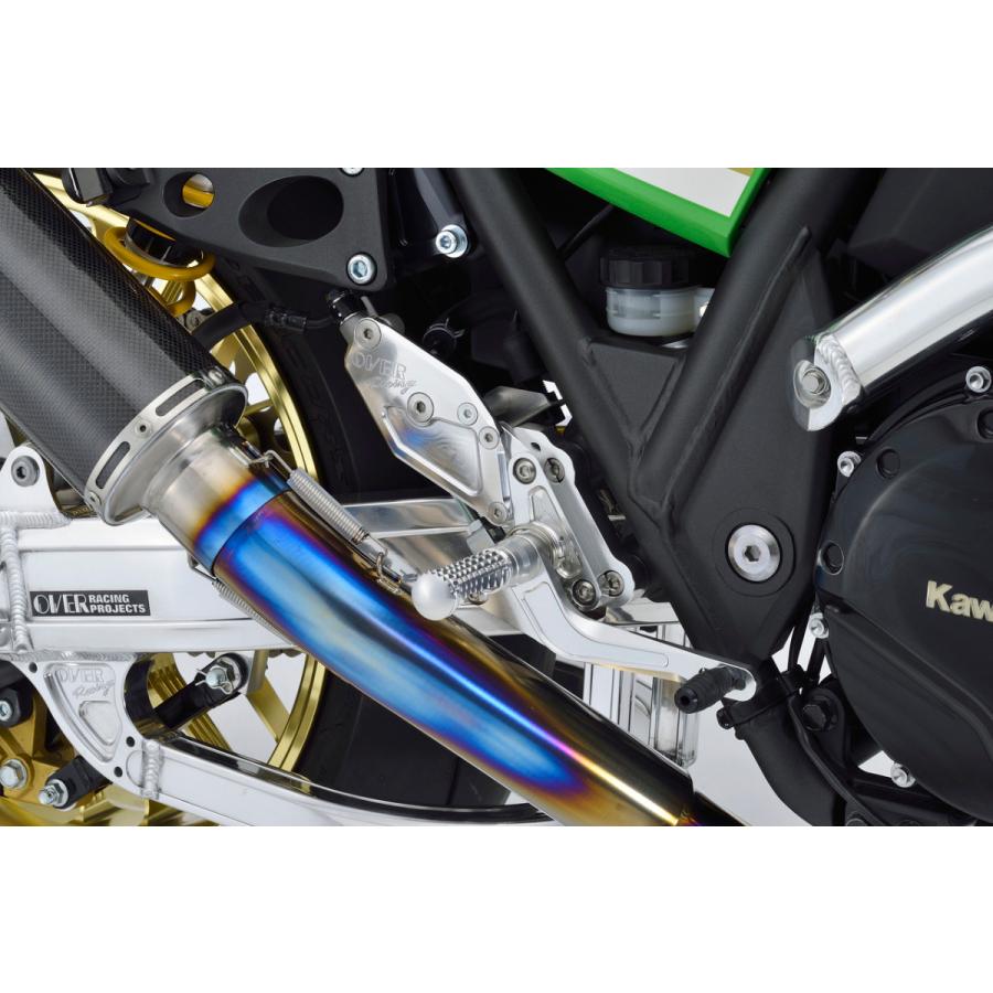 OVERバックステップ ZRX1200DAEG BACK-STEP 4ポジション タイプ2 シルバー バックステップ OVERRACING オーバーレーシング オーヴァーレーシング 51-811-01｜roughandroad-outlet｜02