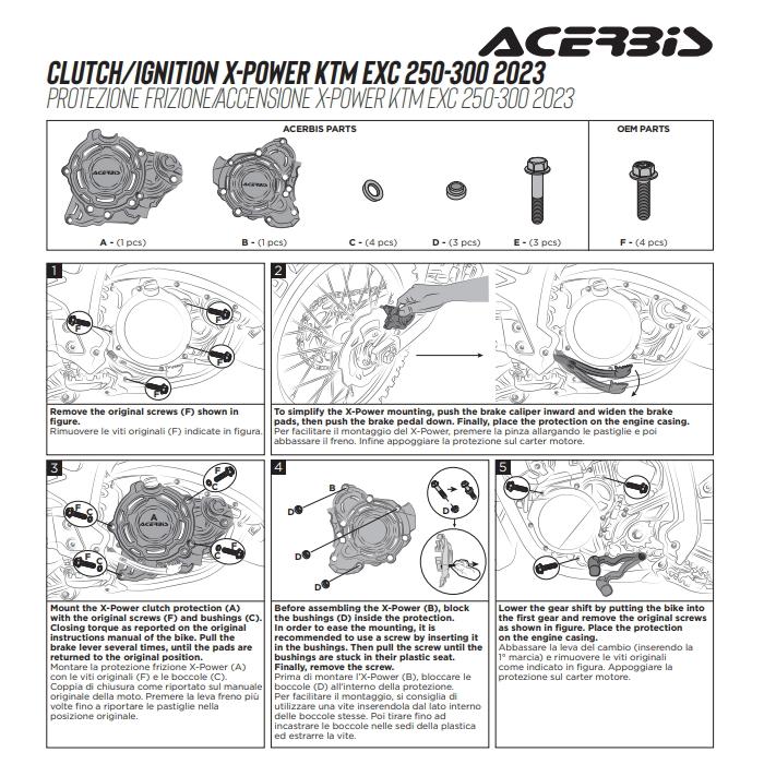 ACERBIS ACERBIS（アチェルビス） 確認 AC-25985 エンジン KIT X-POWER 蛍光灯・電球