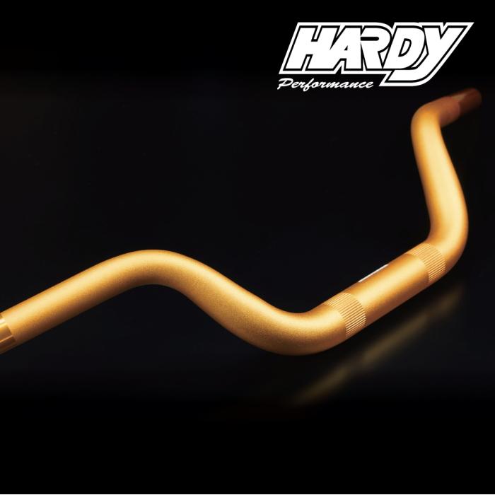 ハーディ HARDY HB4E アルミテーパーハンドルバーMEDIUM バイク