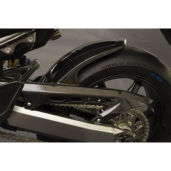 MOTO CORSE MCCFZ9RS018 モトコルセ カーボン リアフェンダー ( ロングタイプ ) / ドライブチェーンカバー for Kawasaki Z900RS バイク
