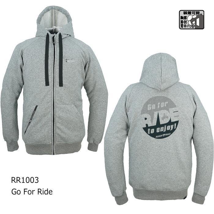 ラフ＆ロード サイズ交換可能 ラフアンドロード RR1003 ラフライドZIPパーカー (Go For Ride) ジャケット ストレッチ ...