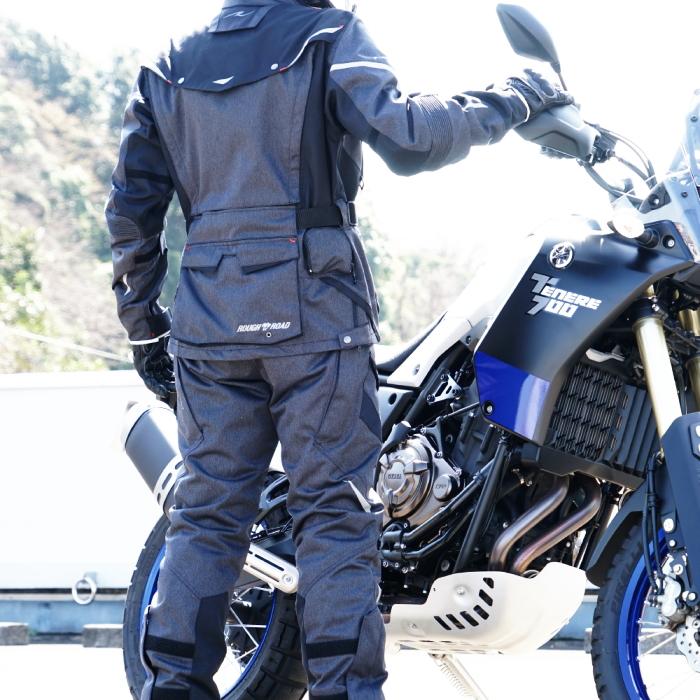 サイズ交換可能 ラフアンドロード RR7108 デュアルテックスアドベンチャーオールシーズンパンツ バイクパンツ フルプロテクター 防水 防風 透湿 ROUGH＆ROAD_12