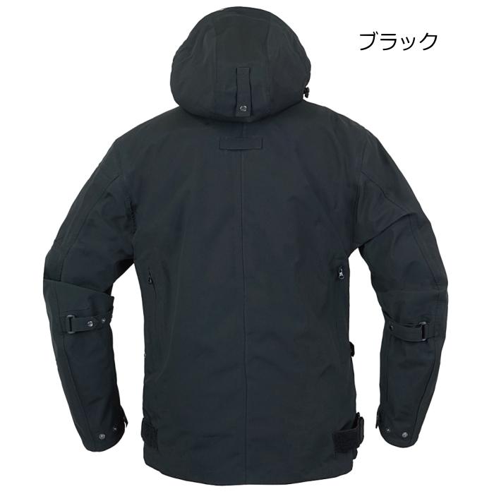 ラフアンドロード RR7247 デュアルテックスストームパーカーFP (ブラック) 防水 防風 透湿 オールシーズン バイクジャケット フルプロテクター ラフ＆ロード_1