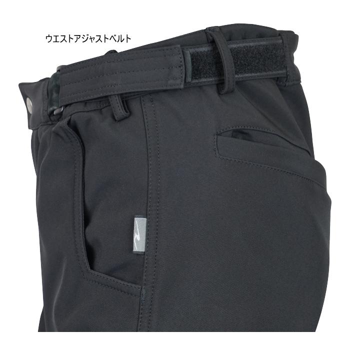 サイズ交換可能 ラフアンドロード RR7724 ソフトシェルウインドプルーフパンツ 秋冬 防寒 バイクパンツ ROUGH＆ROAD | ラフ＆ロード | 03