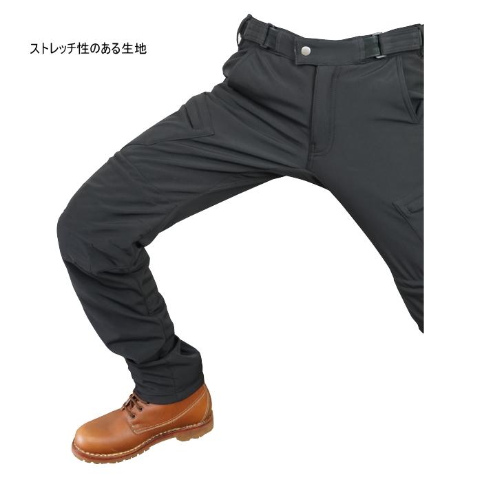 サイズ交換可能 ラフアンドロード RR7724 ソフトシェルウインドプルーフパンツ 秋冬 防寒 バイクパンツ ROUGH＆ROAD | ラフ＆ロード | 05
