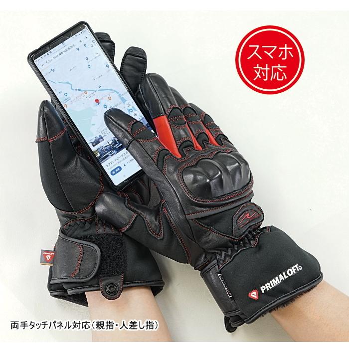サイズ交換可能 ラフアンドロード RR8656 プリマロフト プロテクトウインターグローブ バイク 秋冬 タッチパネル対応 ROUGHROAD|roughandroad-outlet|04