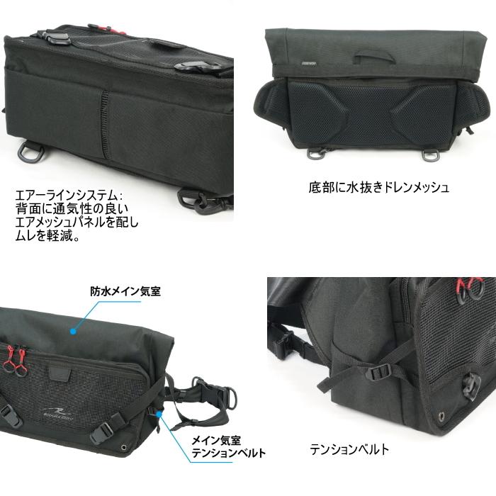 ラフアンドロード RR9311 AQA DRY ワンショルダー (7.8リットル) バイク 防水バッグ ROUGH＆ROADの画像