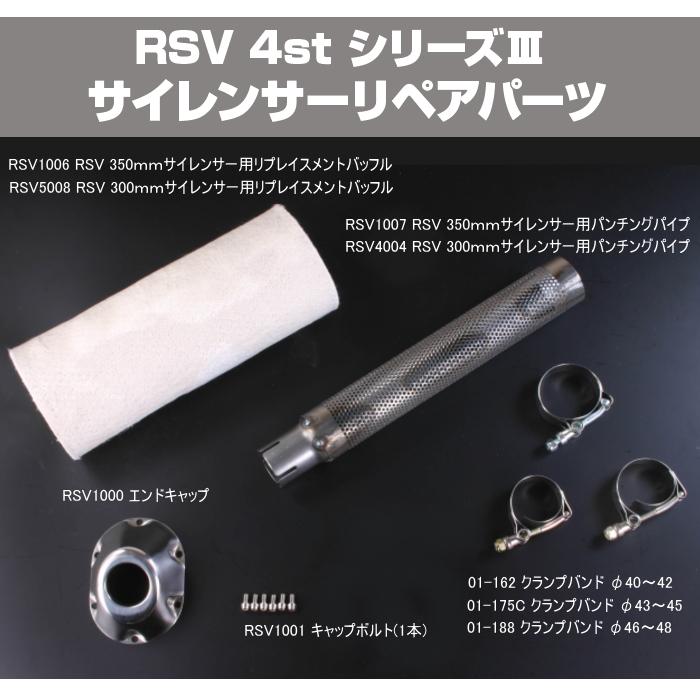R.S.V. R.S.V. RSV1000 4stシリーズIII サイレンサー用 エンドキャップ