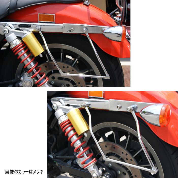 【9/14まで限定価格！】ホンダ トレイル サブタンク 北米仕様 CT90 ラフ＆ロード RALLY RY59190 ラリー サイドバッグサポート (メッキ : 1