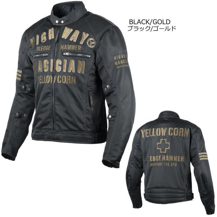 Yellow Corn メッシュレザーバイカージャケット 脱着インナー付 YeLLOW CORN（イエローコーン） 2026春夏モデル YeLLOW CORN SEED SJ